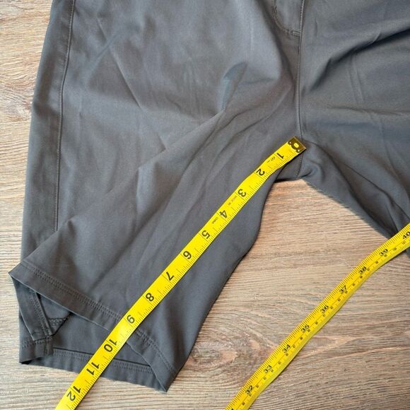 adidas Charcoal Flat Front Shorts - Picture 7 of 11